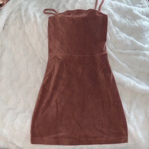Velvet Ribbed mini dress